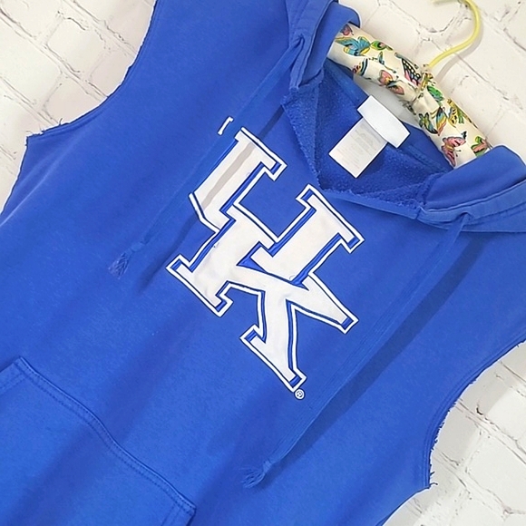 UK University of Kentucky Wildcats Cats Logo Cutoff Pullover Sweatshirt Men's S - Picture 8 of 14